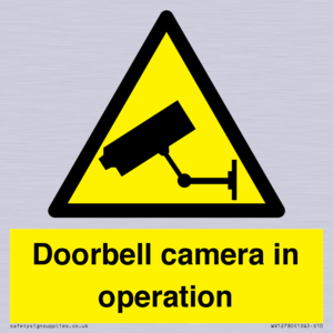 Doorbell camera in operation